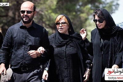 گزارش تصویری از حضور هنرمندان در مراسم تشییع جنازه‌ی زری خوشکام مادر لیلا حاتمی