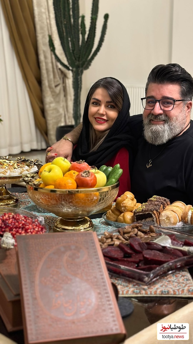 نگاهی به چیدمان منزل مهدی یغمایی در شب یلدای عاشقانه/ پشت صحنه گویای واقعیت زندگی سلبریتی ها+فیلم