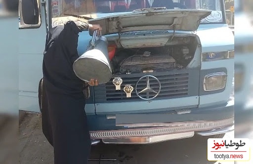 خلاقیت خنده‌دار و تحسین برانگیز راننده مینی‌بوس ایرانی برای فرار از گرمای 45 درجه حماسه آفرید/بفرما تکنولوژی وطنی از نوع هنر ایرانی😂