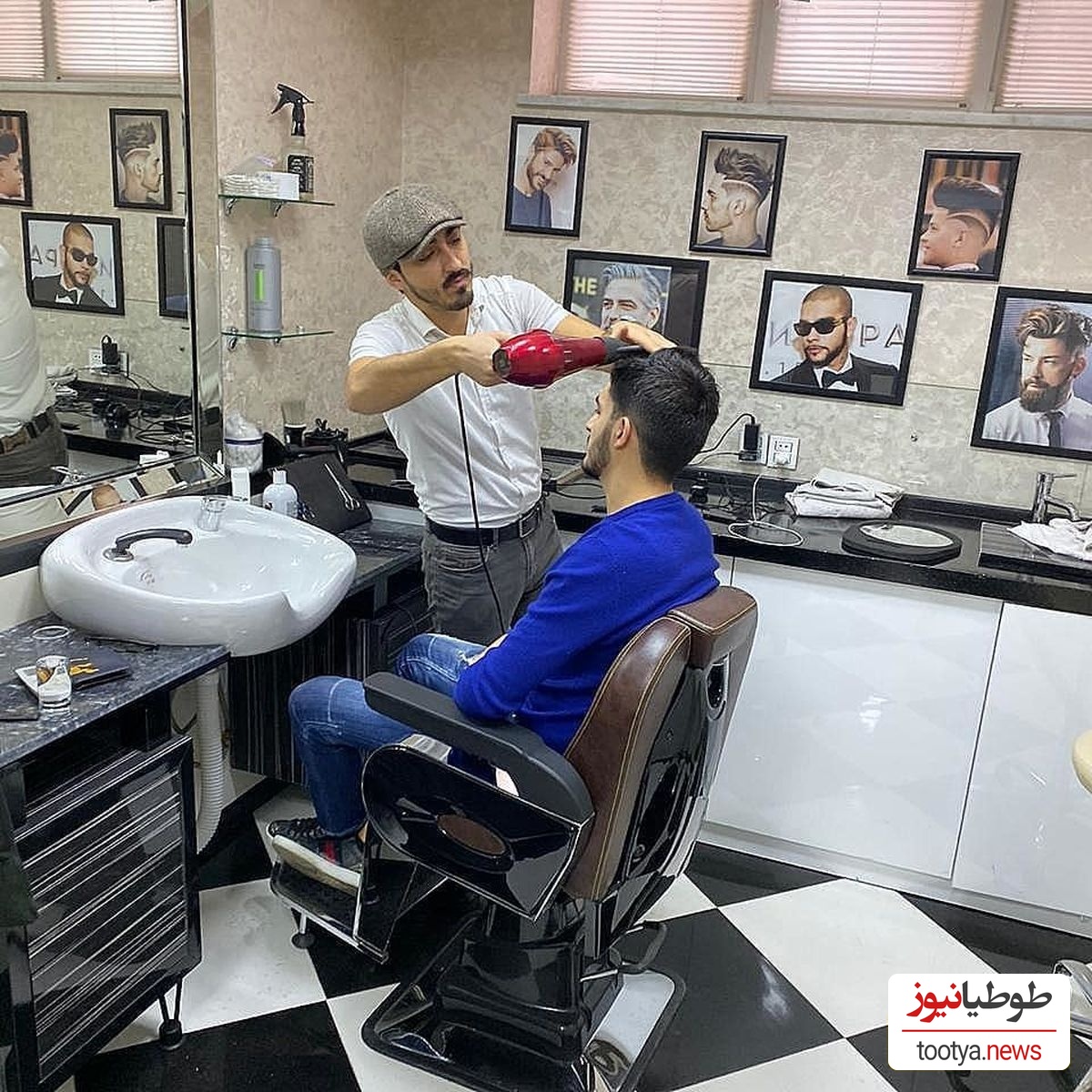(عکس) نیت خیرخواهانه و تحسین برانگیز یک آرایشگاه؛ دم شما گرم که اینجوری هوای مردم رو دارید!