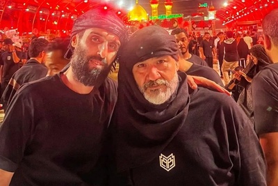 سفر جمعی از هنرمندان سینما و تلویزیون به مشهد مقدس در آستانه ولادت امام رضا(ع) /مهران غفوریان، سیدجواد هاشمی، علیرضا داوودنژاد و...