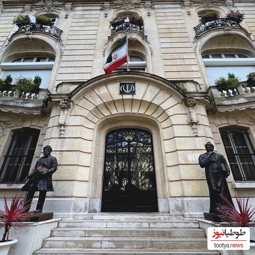 حمله‌ی انتحاری به سفارت ایران در پاریس به بازداشت فرد مهاجم ختم شد + فیلم