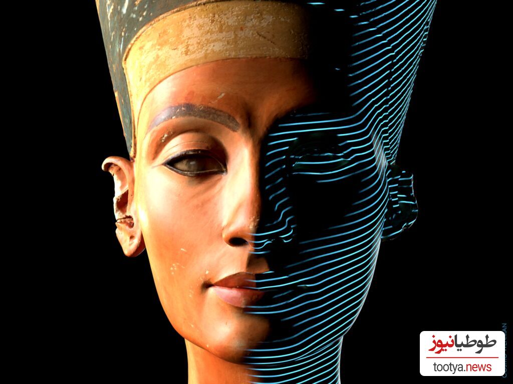 تصویرسازی چهره‌ی واقعی ملکه‌ نفر تی تی از روی مجسمه‌ی او توسط هوش مصنوعی/ ملکه‌ی مصر واقعا همینقدر زیبا بوده یا هوش مصنوعی به ایشون زیادی ارادت داشته؟ 😁
