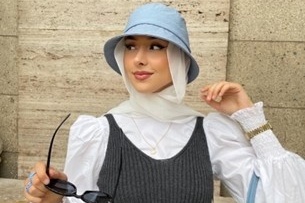ترند پاییز امسال اینه که رو کلاه روسری بپوشین!+تصاویر/ اینو دیگه کجای دلم بزارم🙄