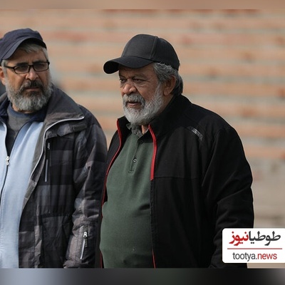 لحظه فرار و خجالت کشیدن حسن پورشیرازی، بازیگر نقش اصلی سریال بوقچی از بوسه عاشقانه همسرش+ویدیو/ بیچاره چقدر معذب شد!