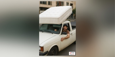 خلاقیت خنده‌دار راننده وانت تهرانی در حمل بار حماسه آفرید/ بفرما تکنولوژی وطنی به سبک پت و مت روزگار
