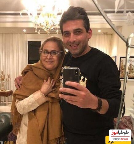 استایل دامادی و کت و شلوار شیک حمید گودرزی قبل از فوت مادرش+عکس