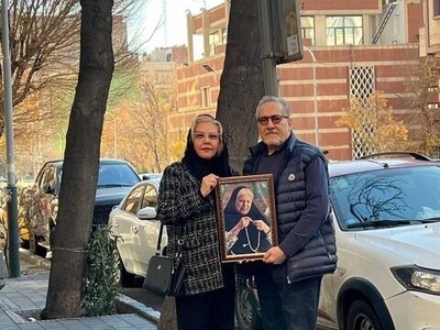 رونمایی شاهرخ فروتنیان و افسانه چهره آزاد از خیابانی که به نام رقیه چهره آزاد «مادر مهربان سینمای ایران» ثبت شد+فیلم