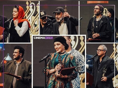 بازیگرانی که علاوه بر امیرحسین قیاسی، تندیس حافظ را به خانه بردند/ لحظه جایزه گرفتن جواد عزتی، علیرضا قربانی، غزل شاکری، پریناز ایزدیار، رامبد جوان، بهنوش طباطبایی و...+فیلم