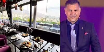 (عکس) دورهمی اختصاصی هنرمندان در رستوران شیک علی دایی بر روی بام زیباترین برج تهران/ سیاوش خیرابی به پیشواز کی رفته؟
