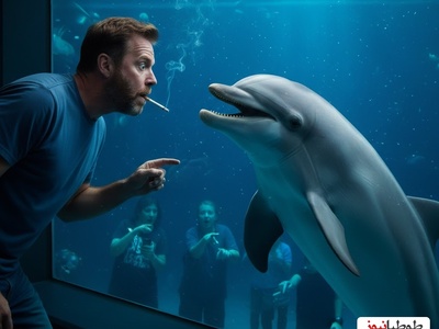 مستند حیات وحش؛ انتقامِ دلفین از مردی که در کنار دلفین سیگار می‌کشید!😉+فیلم
