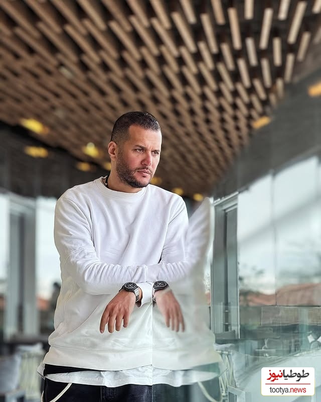 خونه زندگی شاه پسند سیاوش خیرابی، بازیگر سریال «آوای باران» با پرده های اعیانی، ستون های کنده کاری شده و مبلمان چرمی/ آخرین مرحله پولداری به روایت تصویر