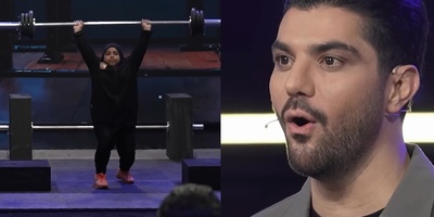 واکنش سینا مهراد، هادی چوپان و سایر داوران برنامه کاپیتان به وزنه برداری دختر یازده ساله شیرازی! لقب آرنولد زمانه برازندشه!😍