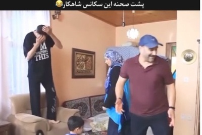 پشت‌صحنه‌ای از سریال پایتخت که ندیده‌اید؛ فوت‌وفن‌های بازیگری که  محسن تنابنده به فهیمه یاد داد+ویدیو