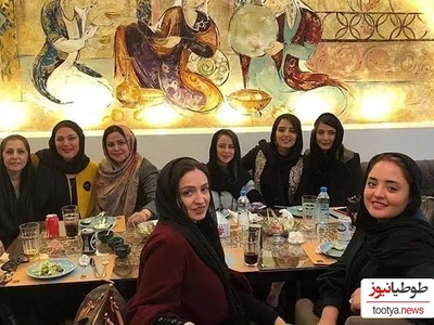 مراسم افتتاحیه رستوران طاقچه لاله اسکندری با حضور دسته جمعی بازیگران و هنرمندان ایرانی در نزدیکی آرامگاه حافظ/ نرگس محمدی، الناز حبیبی، گلاره عباسی، سمیرا حسن پور، محمدرضا هدایتی و...