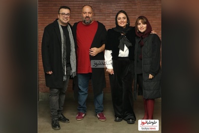 نگاهی به تیپ و استایل شیک و باوقار هنرمندان در نمایش «باران اسیدی»/نرگس محمدی، علی اوجی،مونا کرمی، سپند امیرسلیمانی