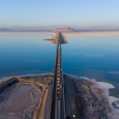 (عکس) قدیمی ترین و زیباترین عکس از دریاچه ارومیه