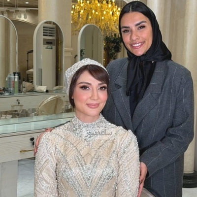 استایل عروس‌گونه حدیث میرامینی برای رفتن به عروسی برادرش؛ وقتی خانم بازیگر معروفترین سالن زیبایی تهران رو برای درخشیدن در مراسم داداشش انتخاب میکنه+فیلم