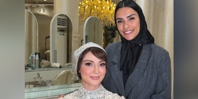 استایل عروس‌گونه حدیث میرامینی برای رفتن به عروسی برادرش؛ وقتی خانم بازیگر معروفترین سالن زیبایی تهران رو برای درخشیدن در مراسم داداشش انتخاب میکنه+فیلم