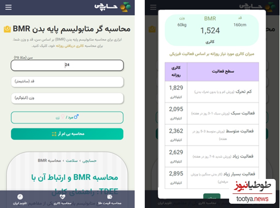 محاسبه دقیق شاخص‌های سلامت جسمانی با ابزارهای تخصصی حسابچی