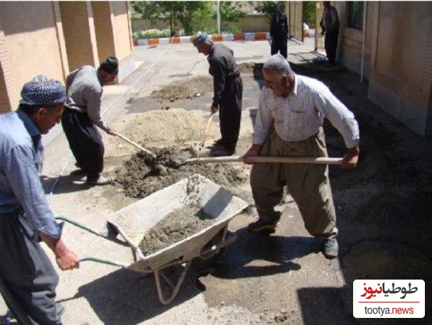 خلاقیت خنده دار اوستا بنا با استفاده بهینه از بشکه سیمان و مصالح ساختمانی حماسه آفرید/ مگه میشه ایرانی رو دست کم گرفت