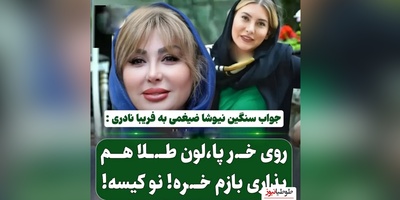 واکنش تند و تیز نیوشا ضیغمی به پز دادن های فریبا نادری/ نوکیسه ...