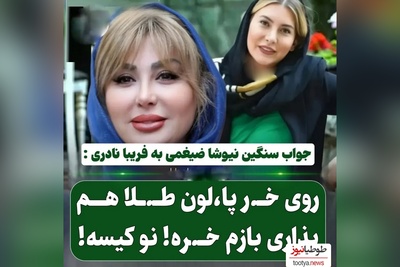 واکنش تند و تیز نیوشا ضیغمی به پز دادن های فریبا نادری/ نوکیسه ...