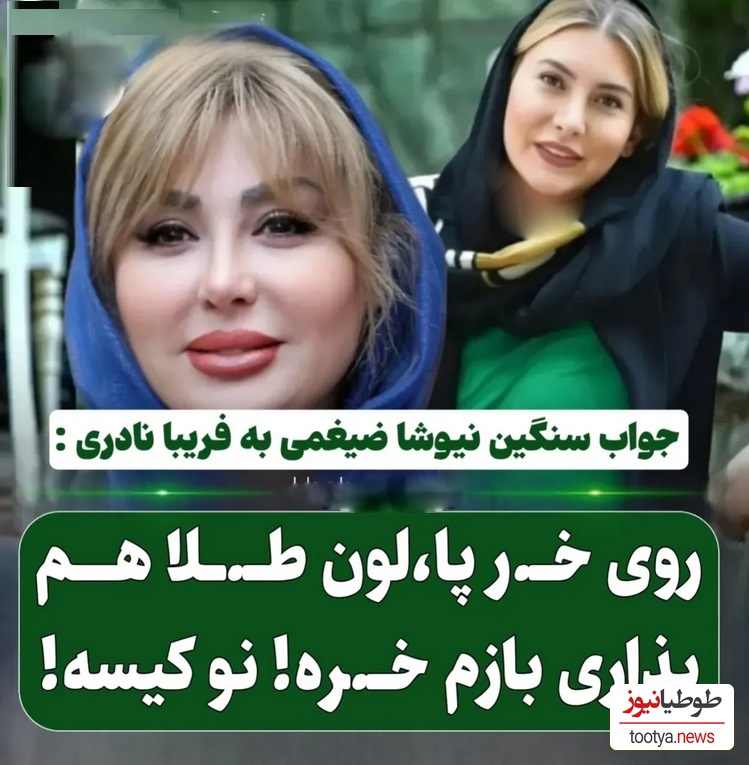 واکنش تند و تیز نیوشا ضیغمی به پز دادن های فریبا نادری/ نوکیسه ...