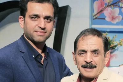 آقا رشید معروف در کنار همسر و فرزندان و نوه‌ی بانمکش/ جفت پسراشون مثل مادرشون قد بلند و رشیدن