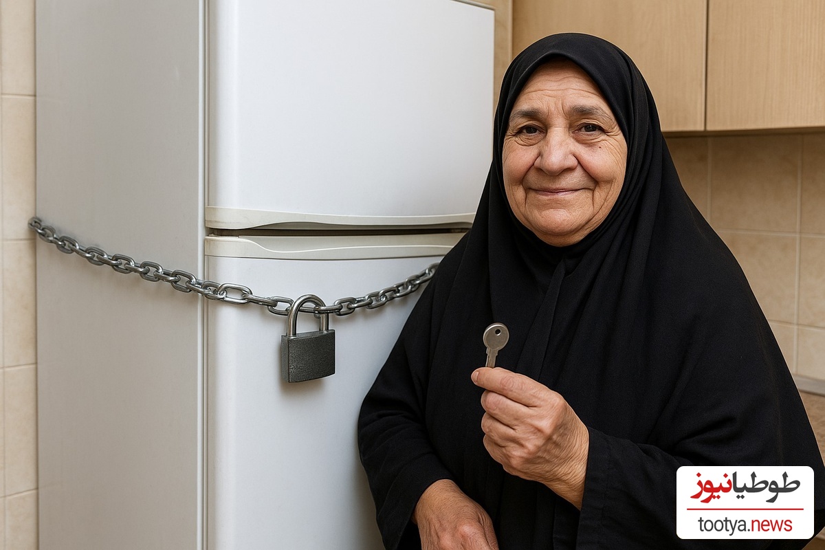 خلاقیت خندهدار " مادر ایرانی" در حفظ غذایش از دست بچههای شکمو حماسه آفرید/ از دست تو مادر😂