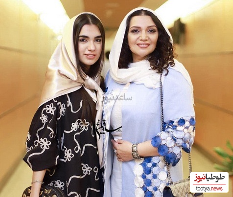 الهام پاوه نژاد و دخترش