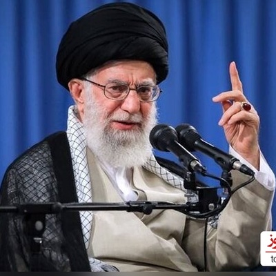 فیلم خنده معنادار رهبر  معظم انقلاب به دشمن /دل آدم خنک میشه!