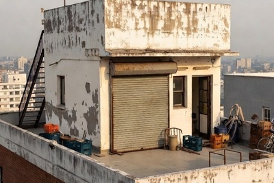 خلاقیت خنده دار اوستا بنا برای احداث دکان بالای پشت بام خونه 4 طبقه مرز های معماری ر جا به جا کرد/ هنر نزد ایرانیان است و بس😂