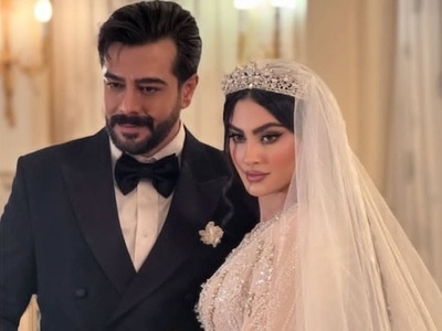 مهمونای مراسم عروسی مریم مومن یکی یکی رو میشن؛ حضور مجری خوشتیپ به همراه همسر جوانش در جشن باشکوه مریم مومن+عکس