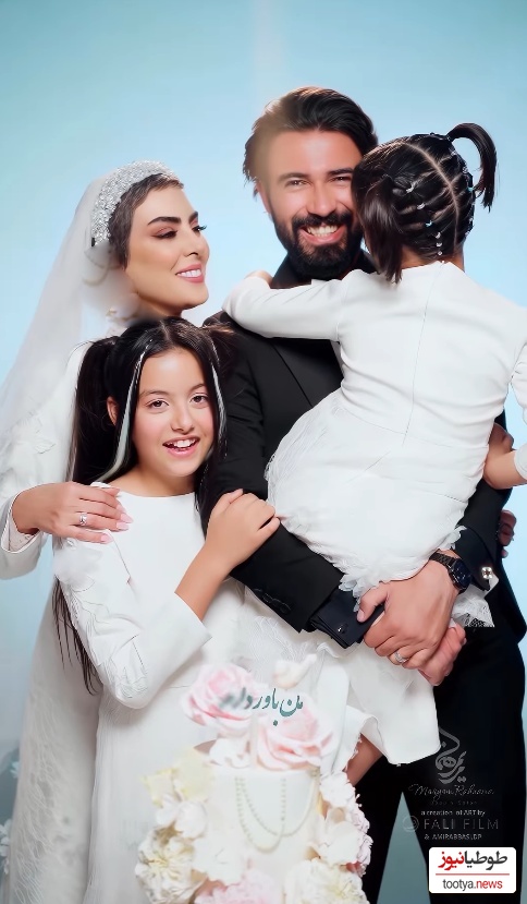 مراسم سالگرد ازدواج باشکوه نیلوفر شهیدی با حضور رستا عضو جدید خانواده/ نیلوفر شهیدی: و حالا چیستا به زندگی ما اومد...