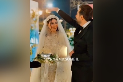 نگاهی به قربون صدقه رفتن عاشقانه سهیل قاصدی برای همسرش مریم مومن در اولین لحظه دیدار/انصافا این عشق ارزش 8 سال انتظارو قطعا داشت