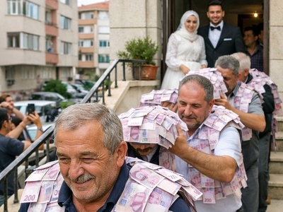 فامیلای عروس و داماد یاد بگیرین؛ ابتکار منحصربفرد عموهای عروس برای دادن هدیه نقدی به برادرزاده‌شان با جلیقه های دوخته شده با پول+فیلم/ فامیلای شما هم از این کارا میکنن؟