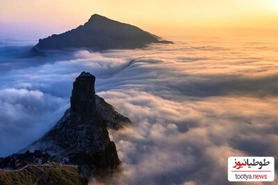 مقصد آخر بلندترین پلکان دنیا در میان ابرها/چقدر جای زیبا و رعب آوری هستش+ویدئو