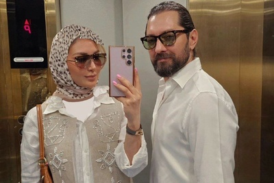 (عکس) چیدمان شیک و ایرانی پسند میز پذیرایی مینا مختاری، همسر خوش سلیقه بهرام رادان