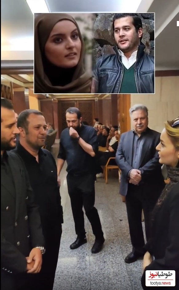 سیاه پوشی نیلوفر پارسا در مراسم ختم پدر سیاوش خیرابی+ تسلیت ویژه مژده لواسانی