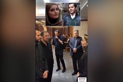 سیاه پوشی نیلوفر پارسا در مراسم ختم پدر سیاوش خیرابی+ تسلیت ویژه مژده لواسانی