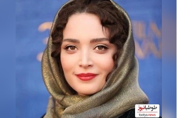 روسری بهنوش طباطبایی، با طرحی ظریف و جذاب در کنار حوض سریال سووشون+ عکس