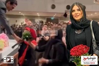 هر روز با لحظه‌ای خاص از کنسرت‌های ایرانی؛ امروز شنبه و عاشقانه‌ترین حرکت همایون شجریان در دادن دسته گل رز قرمز به سحر دولتشاهی وسط کنسرتش+ویدیو