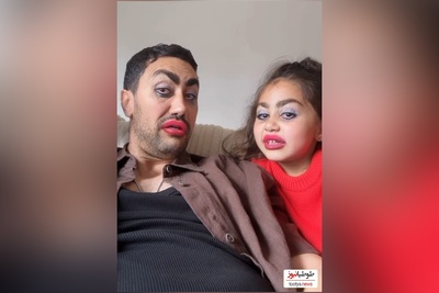رابطه جذاب پدر دختری شاهرخ استخری و نبات کوچولو/ فقط ببین چجوری تقلید صدا میکنه