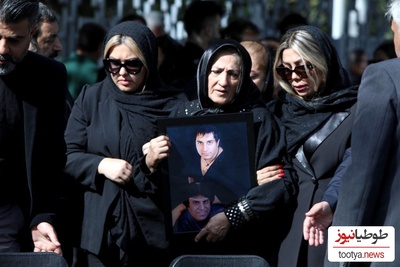 حضور جمعی از هنرمندان و چهره های ورزشی در مراسم یادبود امید جهان/ باربد بابایی، شهرام شکوهی، آصف آریا، مهدی تاج و...