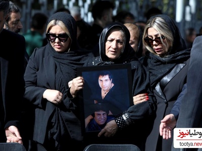 حضور جمعی از هنرمندان و چهره های ورزشی در مراسم یادبود امید جهان/ باربد بابایی، شهرام شکوهی، آصف آریا، مهدی تاج و...