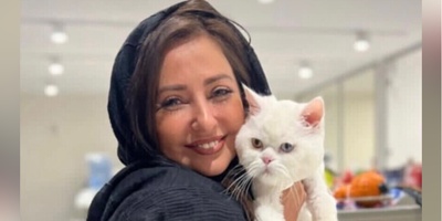 (عکس) رونمایی نفیسه روشن از لباس پلوخوری گربه خوشگلش / با اون کلاه چه کیوت و بامزه شده