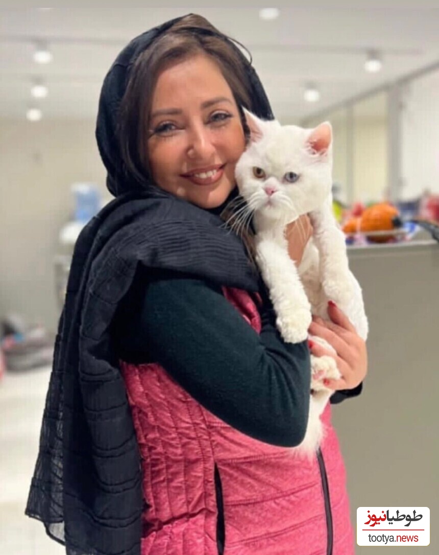 (عکس) رونمایی نفیسه روشن از لباس پلوخوری گربه خوشگلش / با اون کلاه چه کیوت و بامزه شده