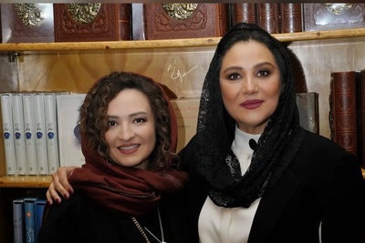 فیلم و عکس/پوشش اصیل بازیگران ایرانی در جشن امضای کتاب شبنم مقدمی/ گلاره عباسی، نورا محقق، دیبا زاهدی و