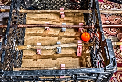 خلاقیت خنده دار جوان ایرانی برای ساخت فوتبال دستی بدون نیاز به امکانات آنچنانی +فیلم